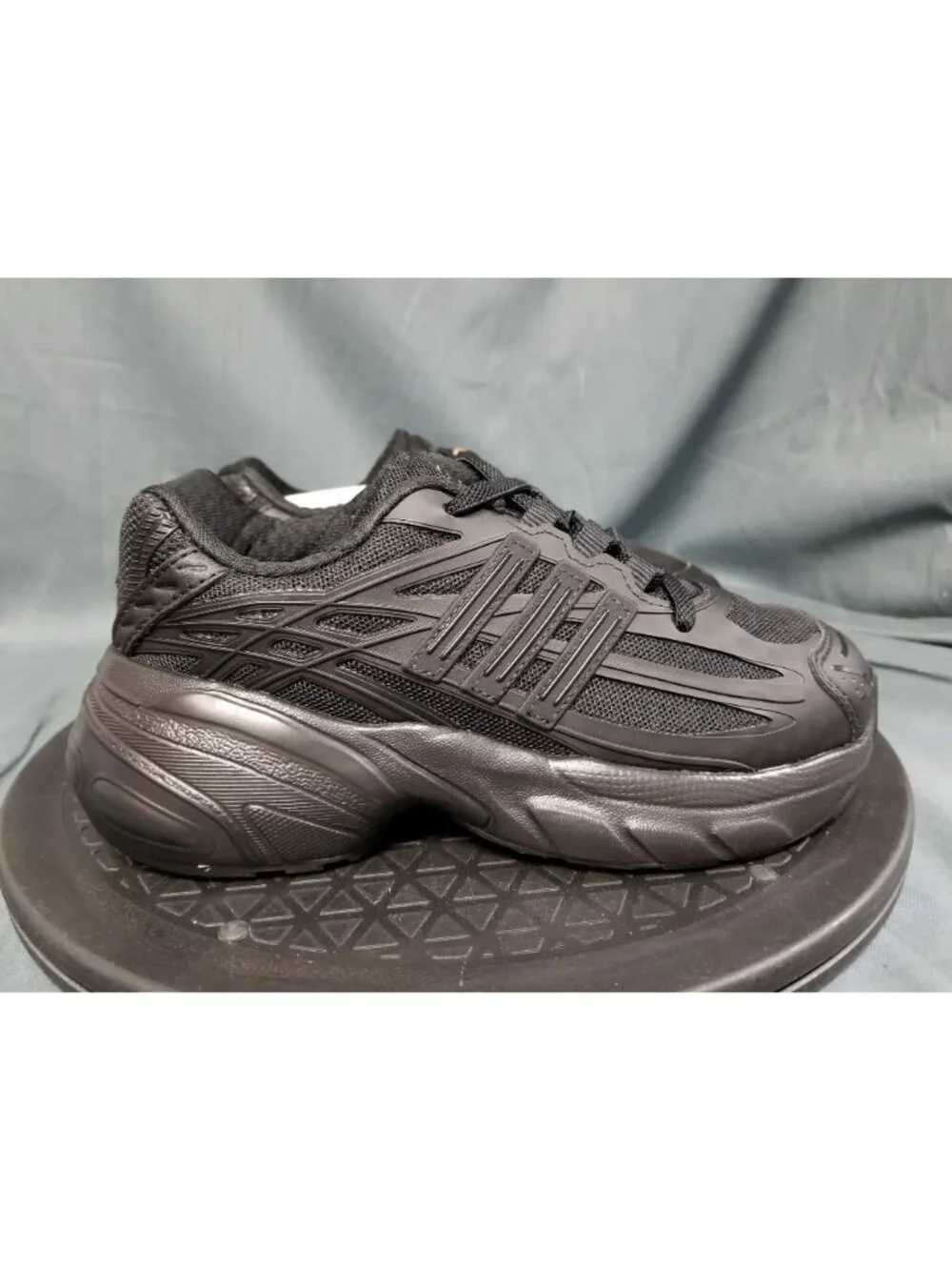 Adidas Adistar XLG 2.0 EL C (PS) Sneakers Mesh Black Kids Size 2 NEW NO BOX!